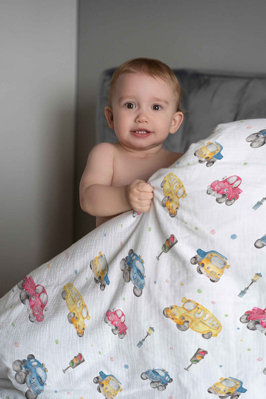"Autos" Premium Kinderbettwäsche