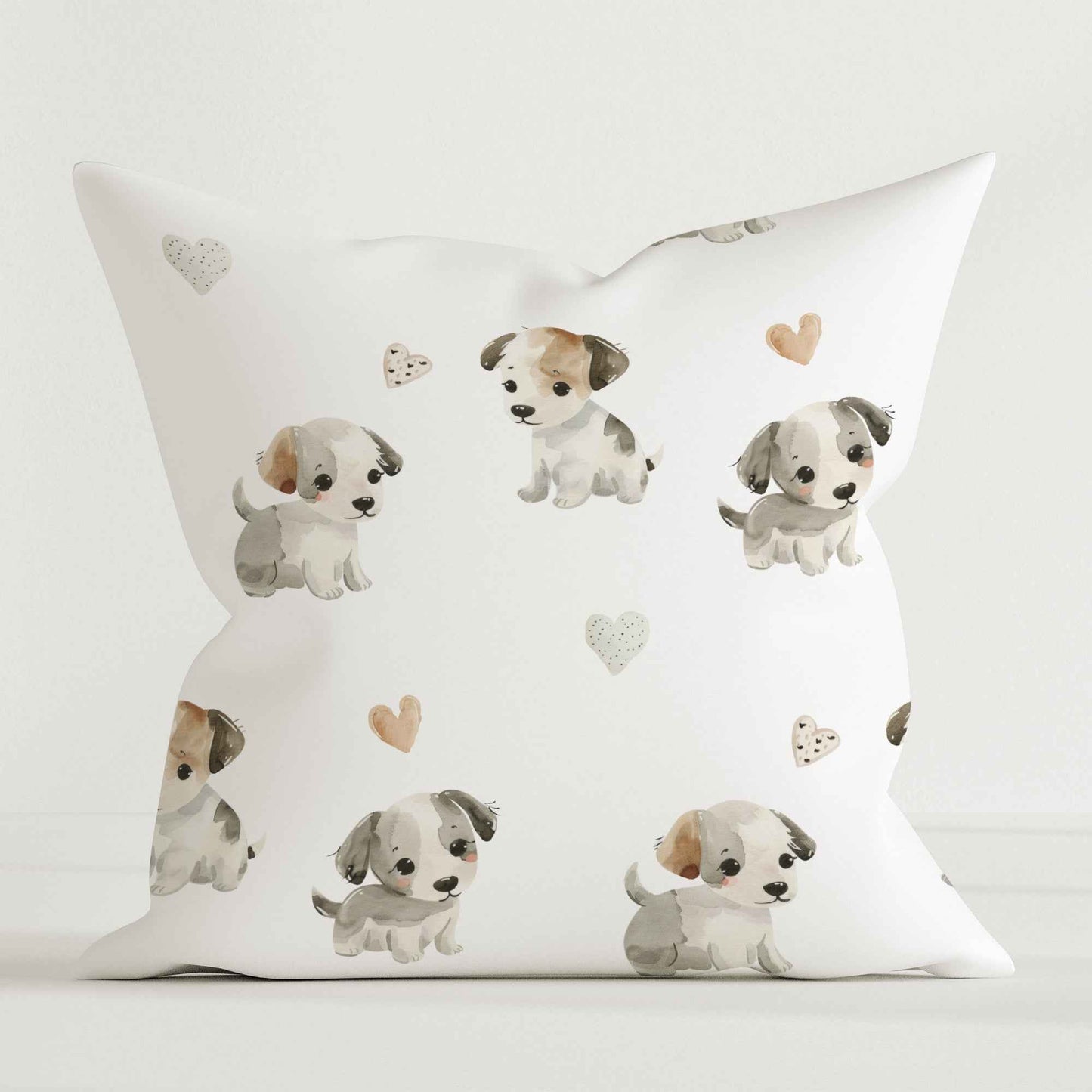 "Kleine Welpen" Premium Kinder Dekokissen