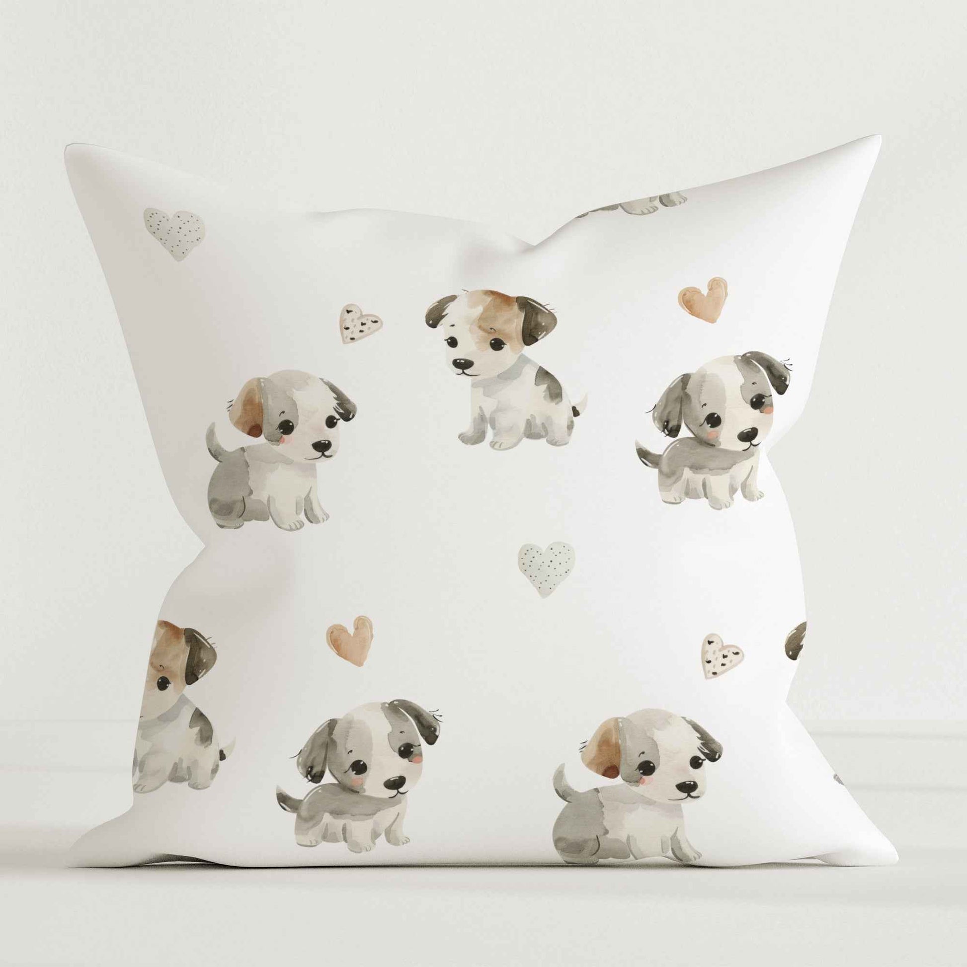 "Kleine Welpen" Premium Kinder Dekokissen