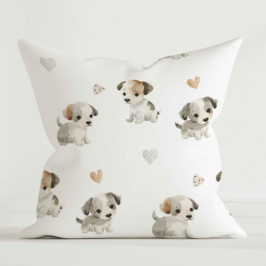 "Kleine Welpen" Premium Kinder Dekokissen