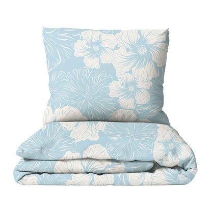 "Blaue Blumen" Premium Bettwäsche