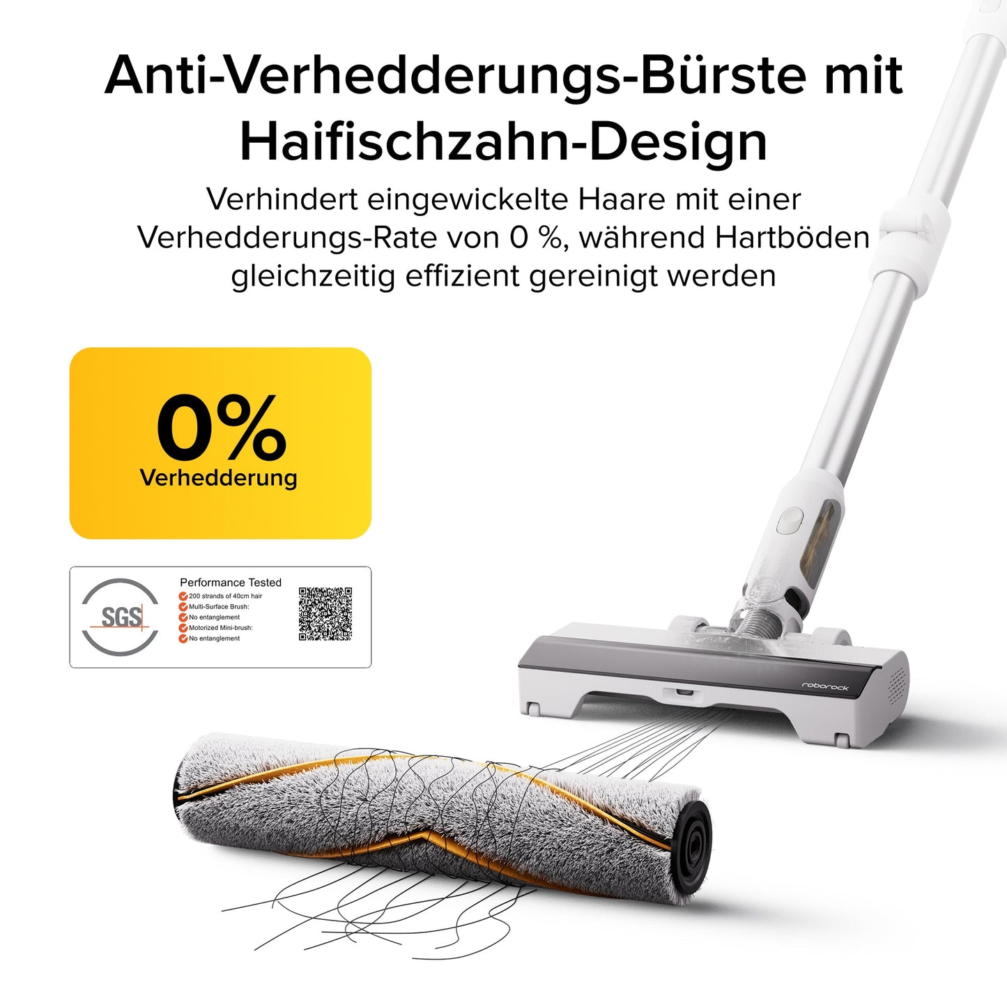 Roborock H60 2-in-1 Akku-Staubsauger mit Power-Detect