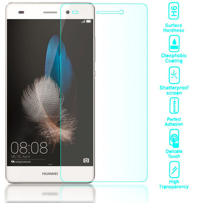 NALIA Schutzglas kompatibel mit Huawei P8 Lite, Full-Cover Displayschutz Handy-Folie, 9H Härte Glas-Schutzfolie Bildschirm-Abdeckung Schutz-Film Phone HD Screen Protector Tempered Glass - Transparent