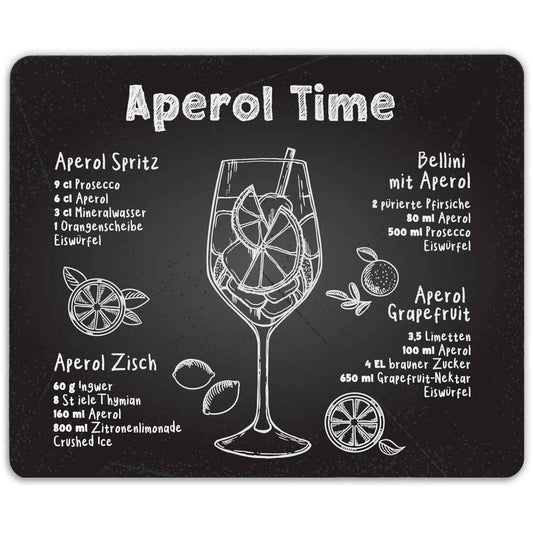 Bedrucktes Mousepad - Aperol Time Rezepte