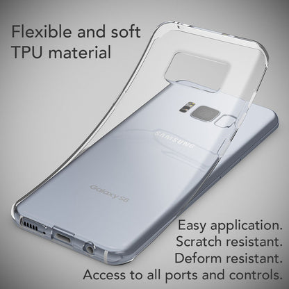 NALIA Handyhülle kompatibel mit Samsung Galaxy S8 Plus, Motiv Design Slim Silikon Case Cover, Crystal Schutzhülle Handy-Tasche Dünn, Muster Backcover Smart-Phone Hülle