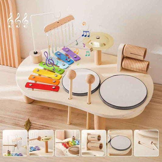 7-in-1-Babytrommel mit Tisch für Kinder - Musikalische Erziehung