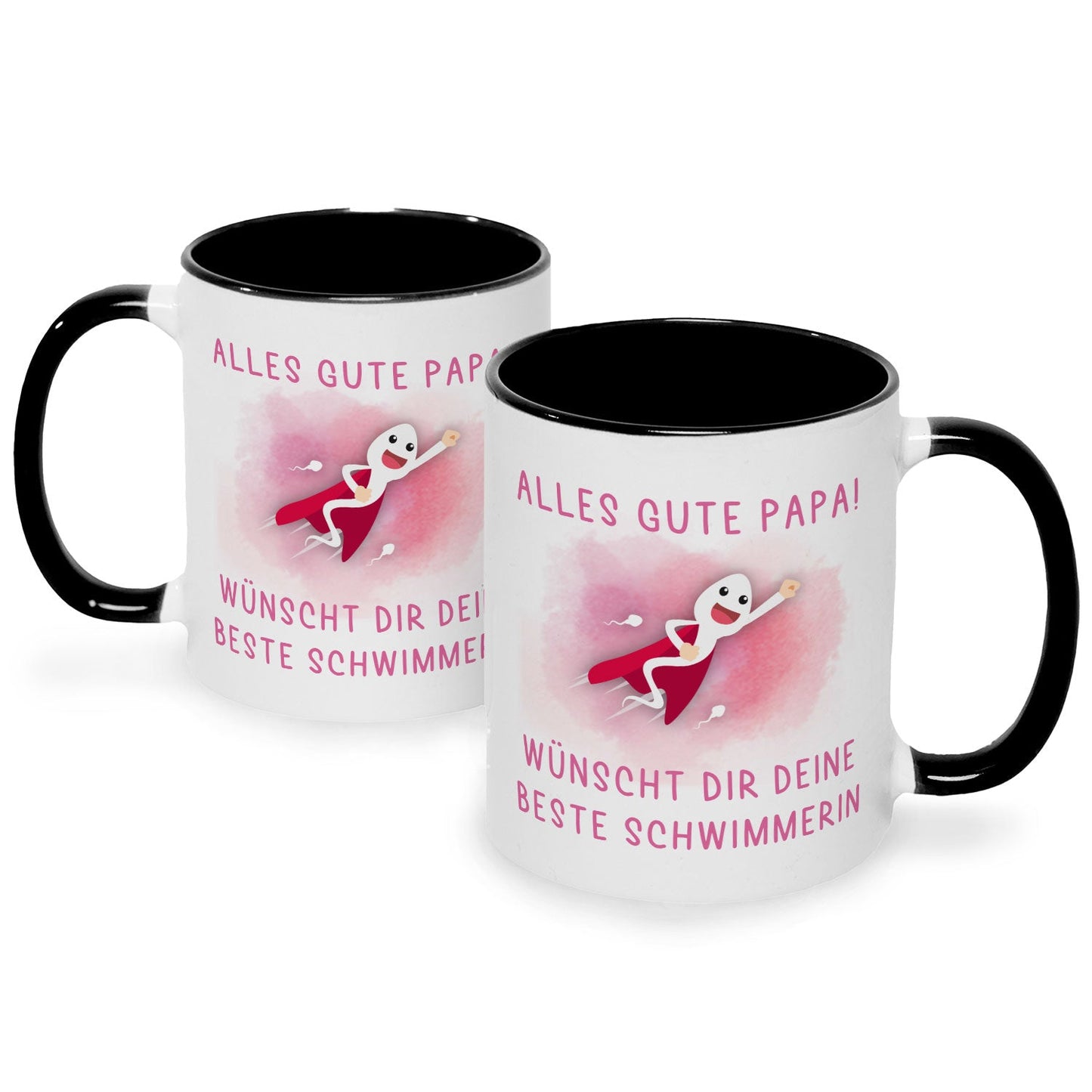Bedruckte Tasse mit Spruch Bester Schwimmer