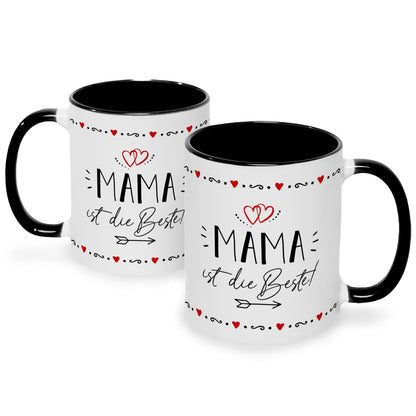 Bedruckte Tasse mit Spruch Mama ist die Beste!