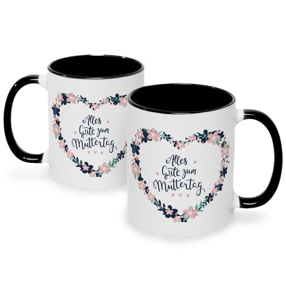 Bedruckte Tasse mit Spruch Alles gute zum Muttertag