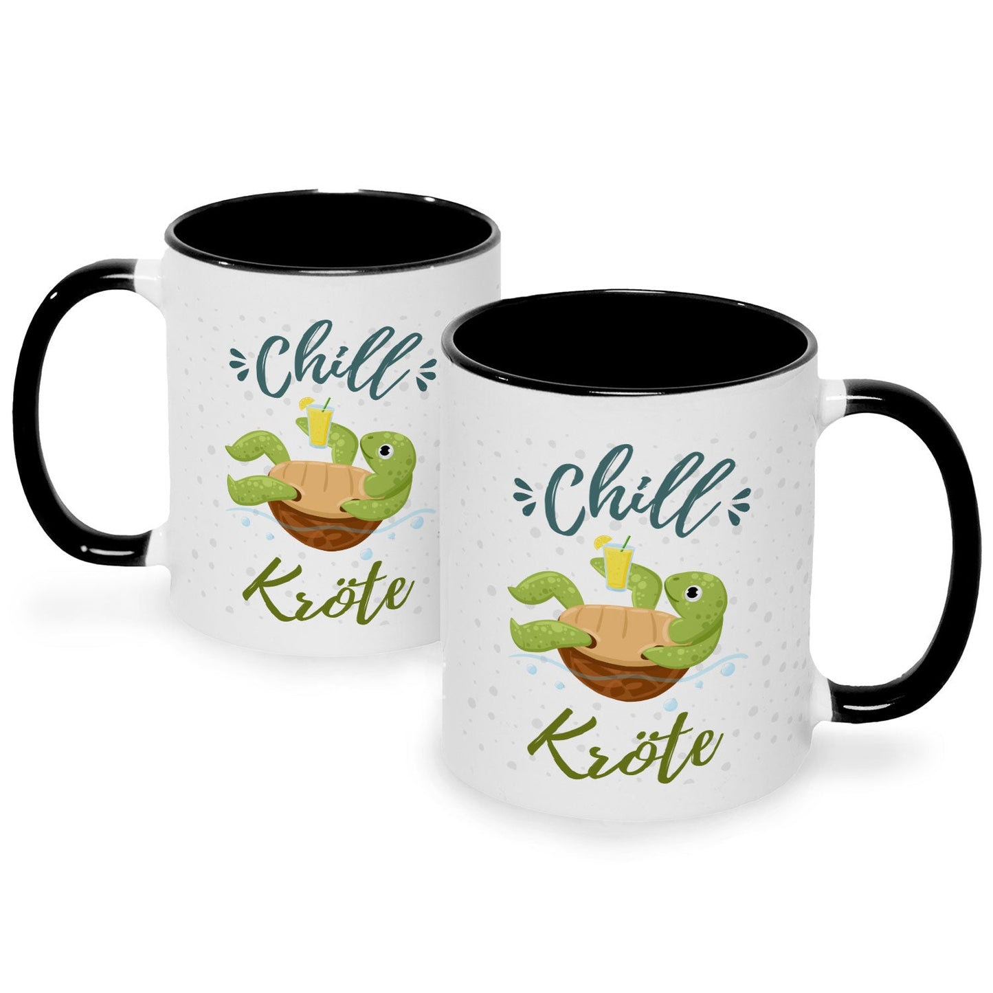 Bedruckte Tasse mit Spruch - Chillkröte