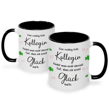 Bedruckte Tasse mit Spruch Tolle Kollegin