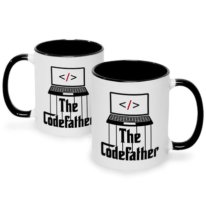 Bedruckte Tasse mit Spruch - The Codefather