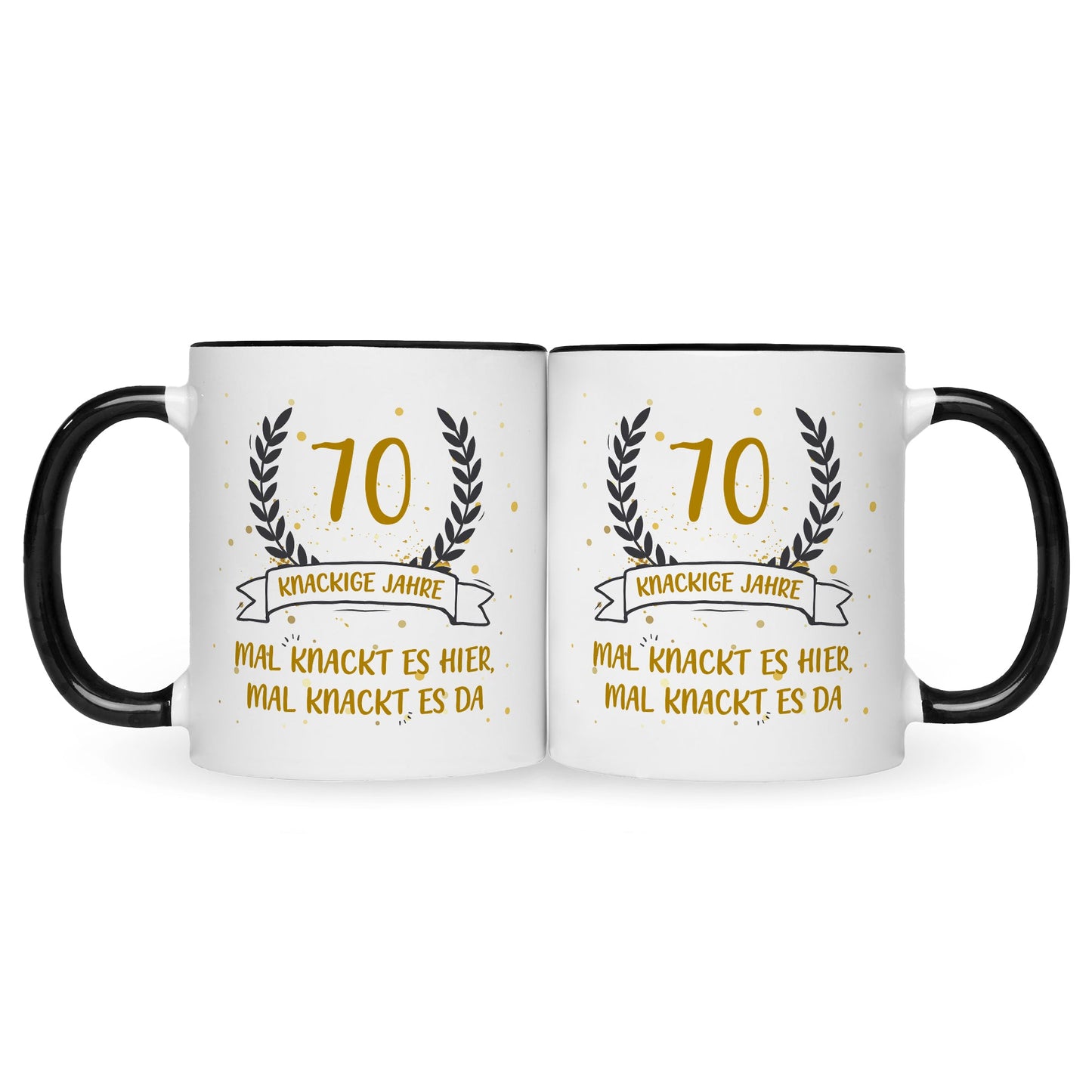 Bedruckte Tasse mit Spruch Knackige Jahre