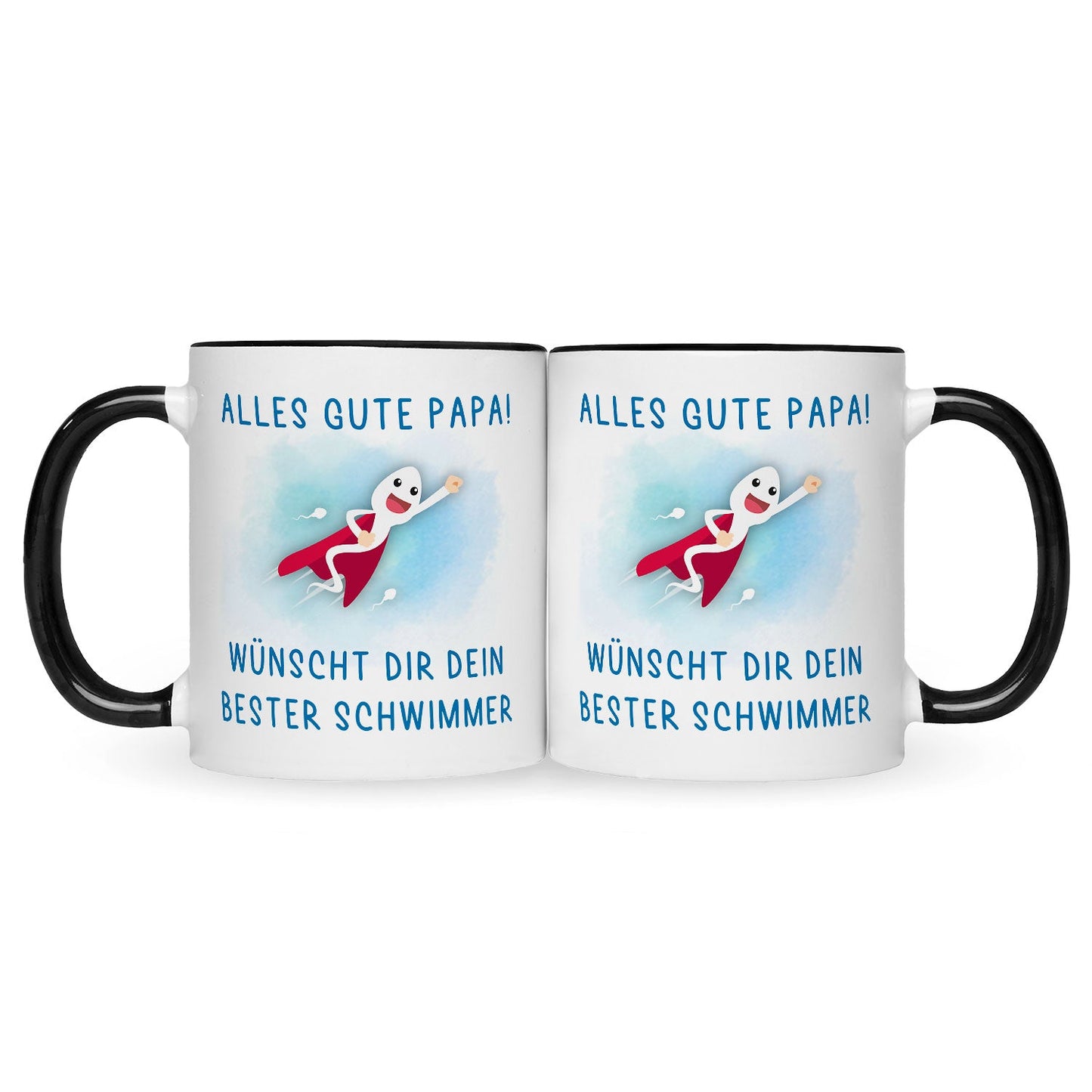 Bedruckte Tasse mit Spruch Bester Schwimmer