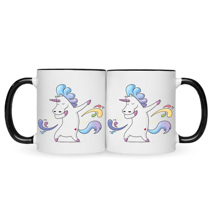 Bedruckte Tasse mit Motiv Einhorn