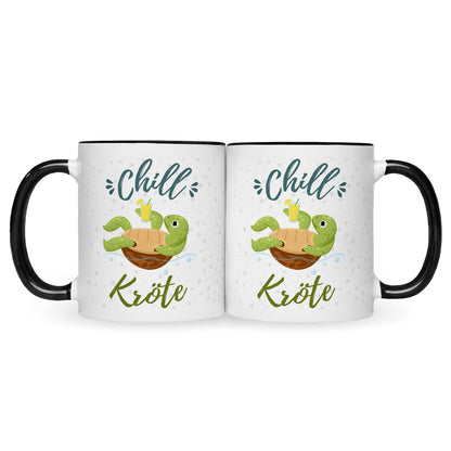 Bedruckte Tasse mit Spruch - Chillkröte