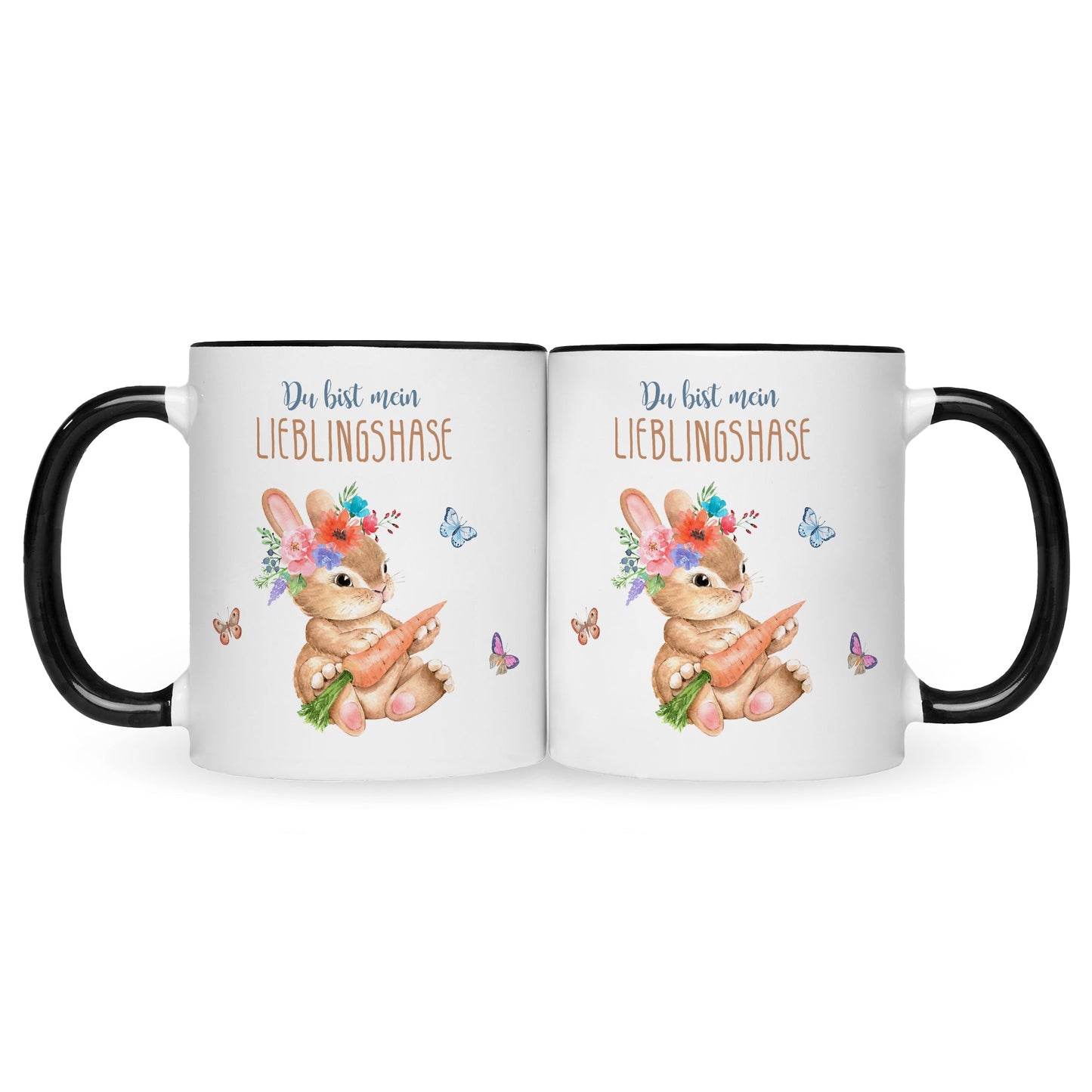 Bedruckte Tasse mit Spruch Lieblingshase