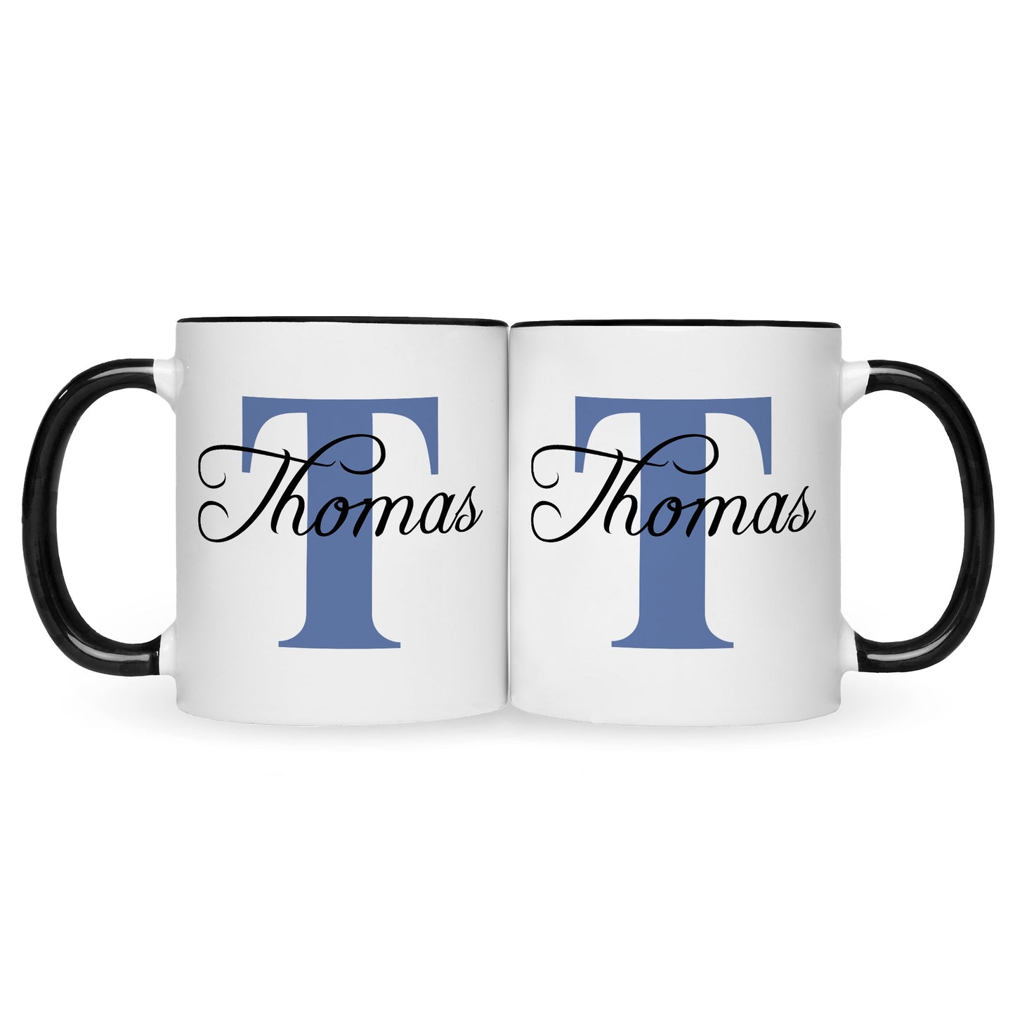 Bedruckte Tasse mit Initialen und Namen