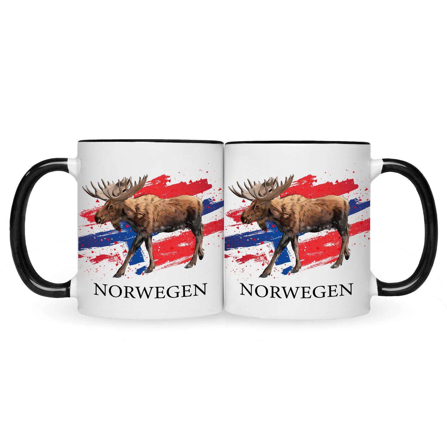 Bedruckte Tasse mit Motiv Norwegen