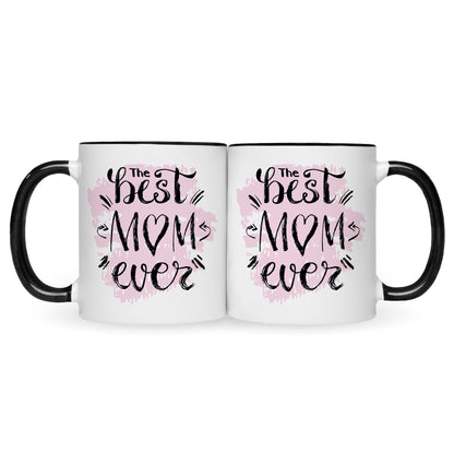 Bedruckte Tasse mit Spruch The best Mom ever