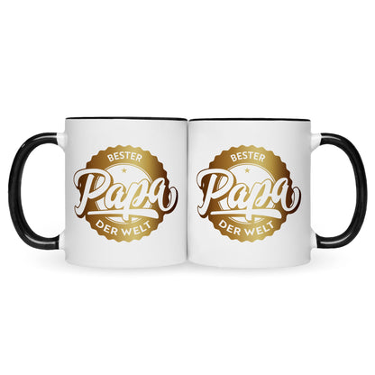 Bedruckte Tasse mit Spruch Bester Papa der Welt