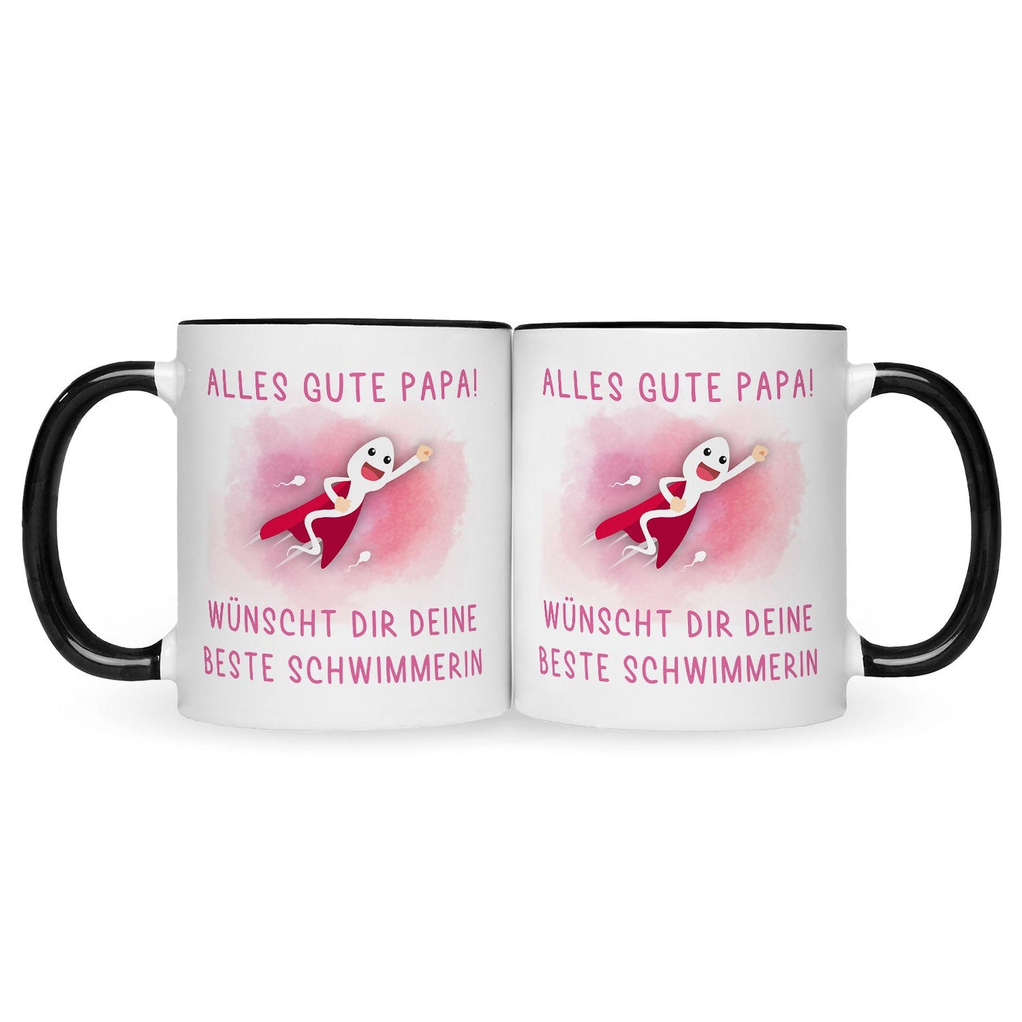 Bedruckte Tasse mit Spruch Bester Schwimmer