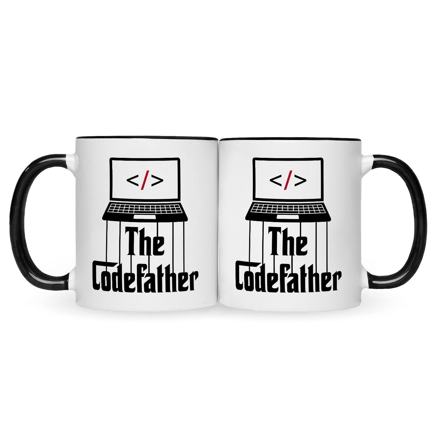 Bedruckte Tasse mit Spruch - The Codefather