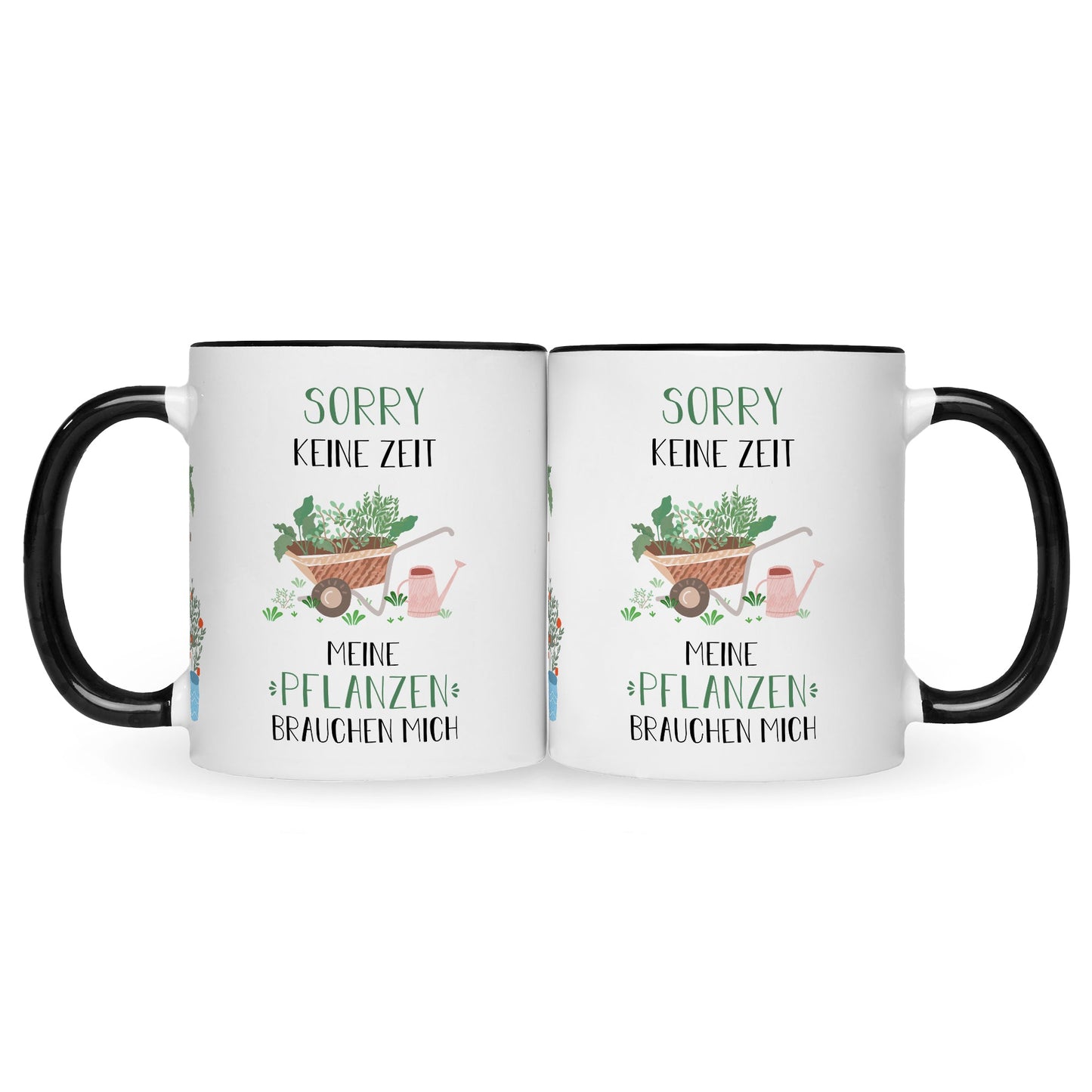 Bedruckte Tasse mit Spruch Meine Pflanzen brauchen mich
