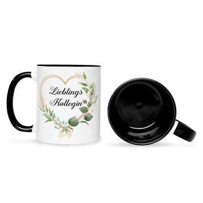 Bedruckte Tasse mit Spruch Lieblingskollegin