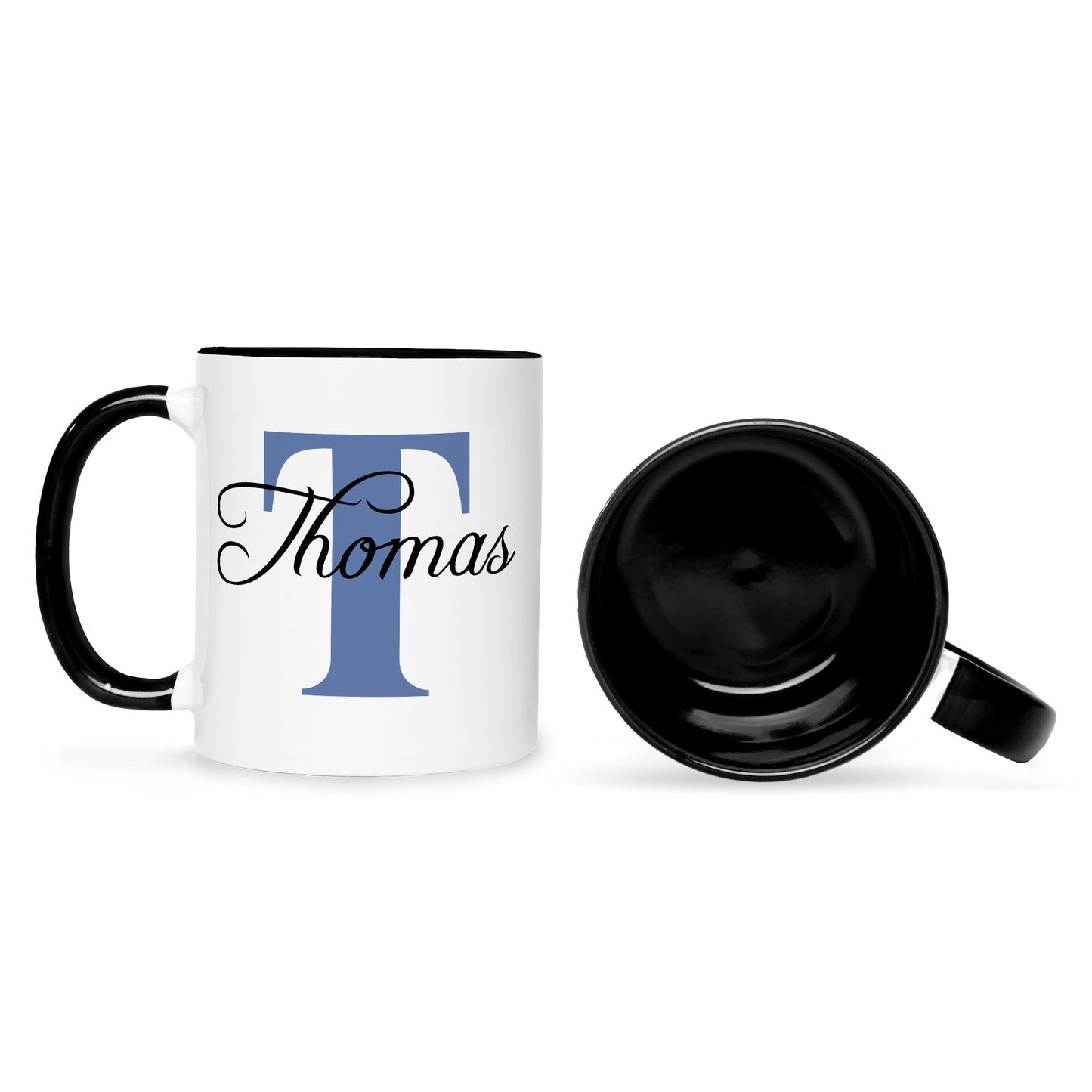 Bedruckte Tasse mit Initialen und Namen