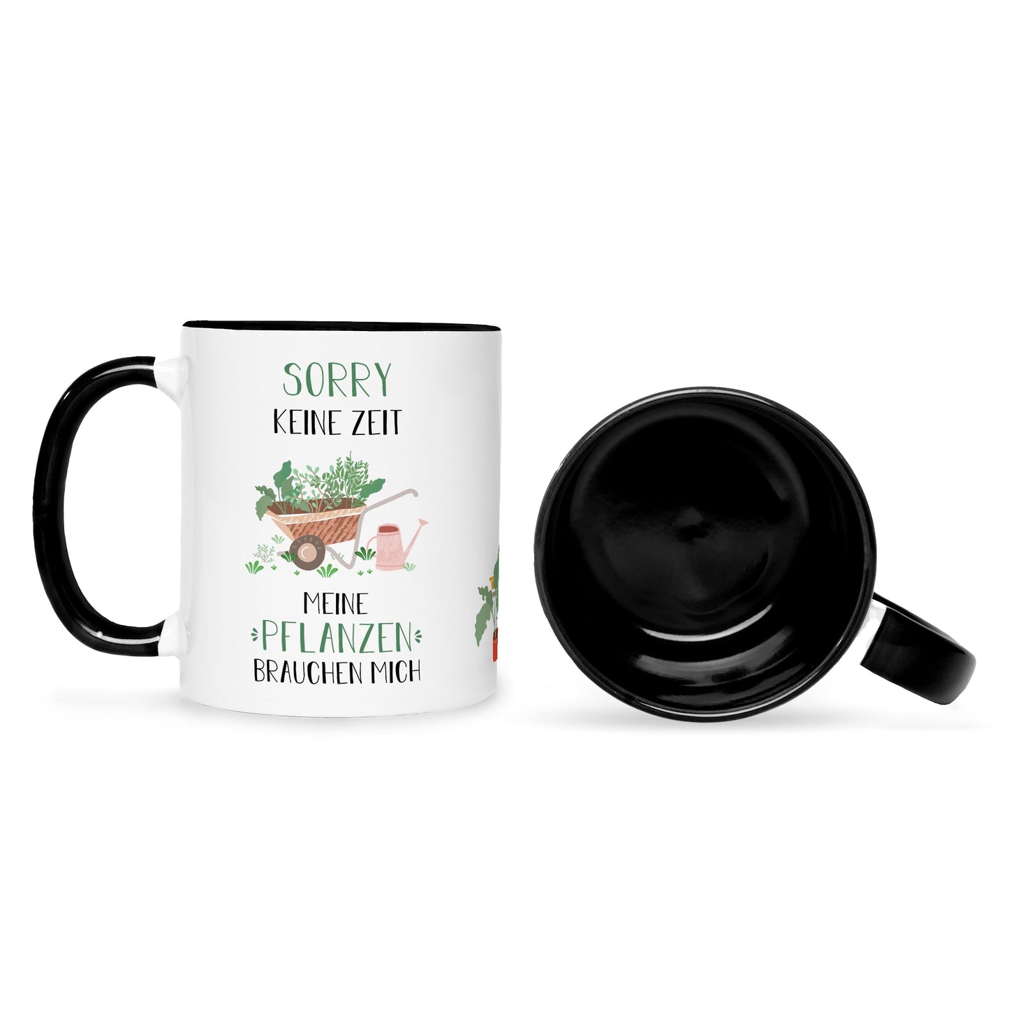Bedruckte Tasse mit Spruch Meine Pflanzen brauchen mich