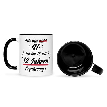Bedruckte Tasse mit Spruch Ich bin nicht 30