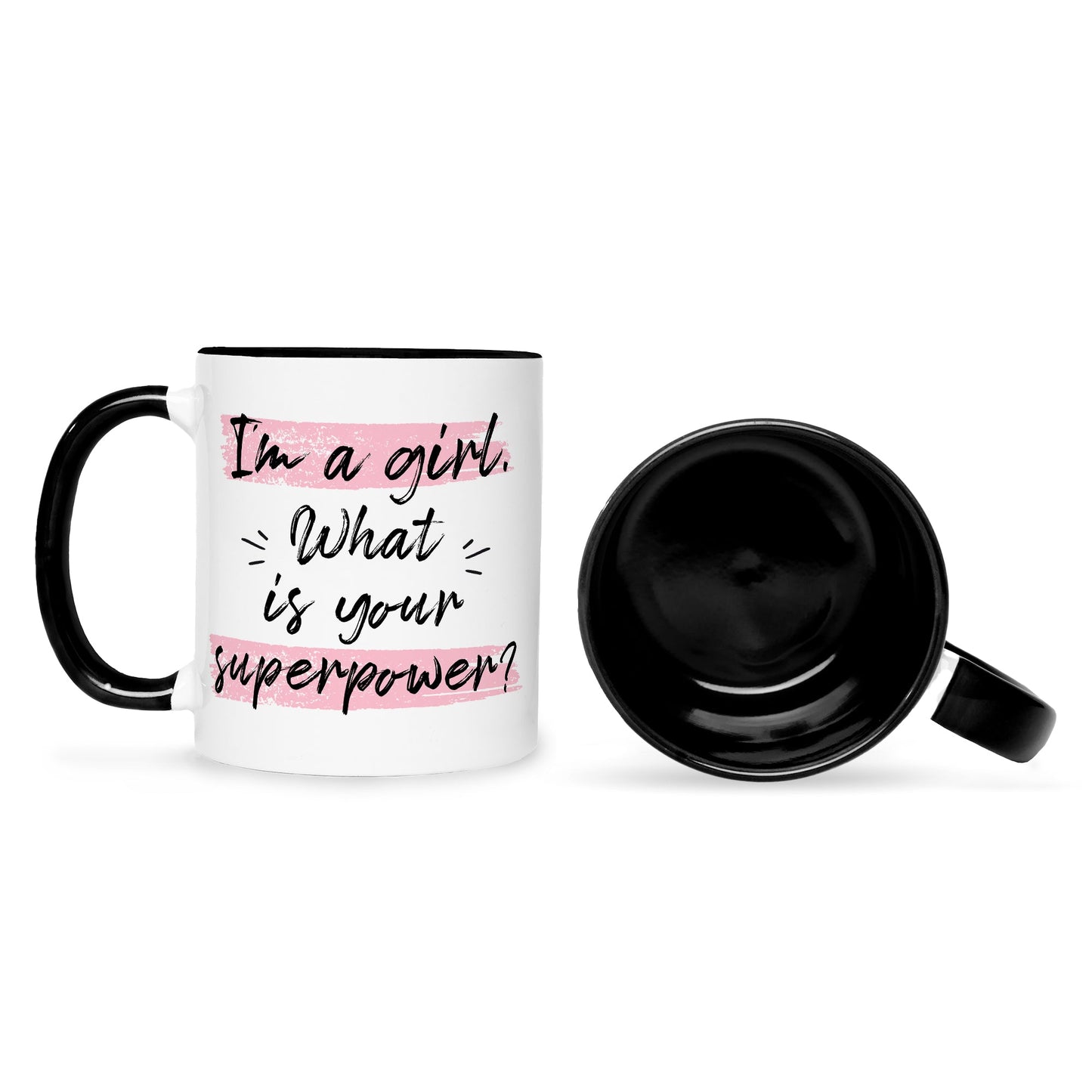 Bedruckte Tasse mit Spruch I'm a girl