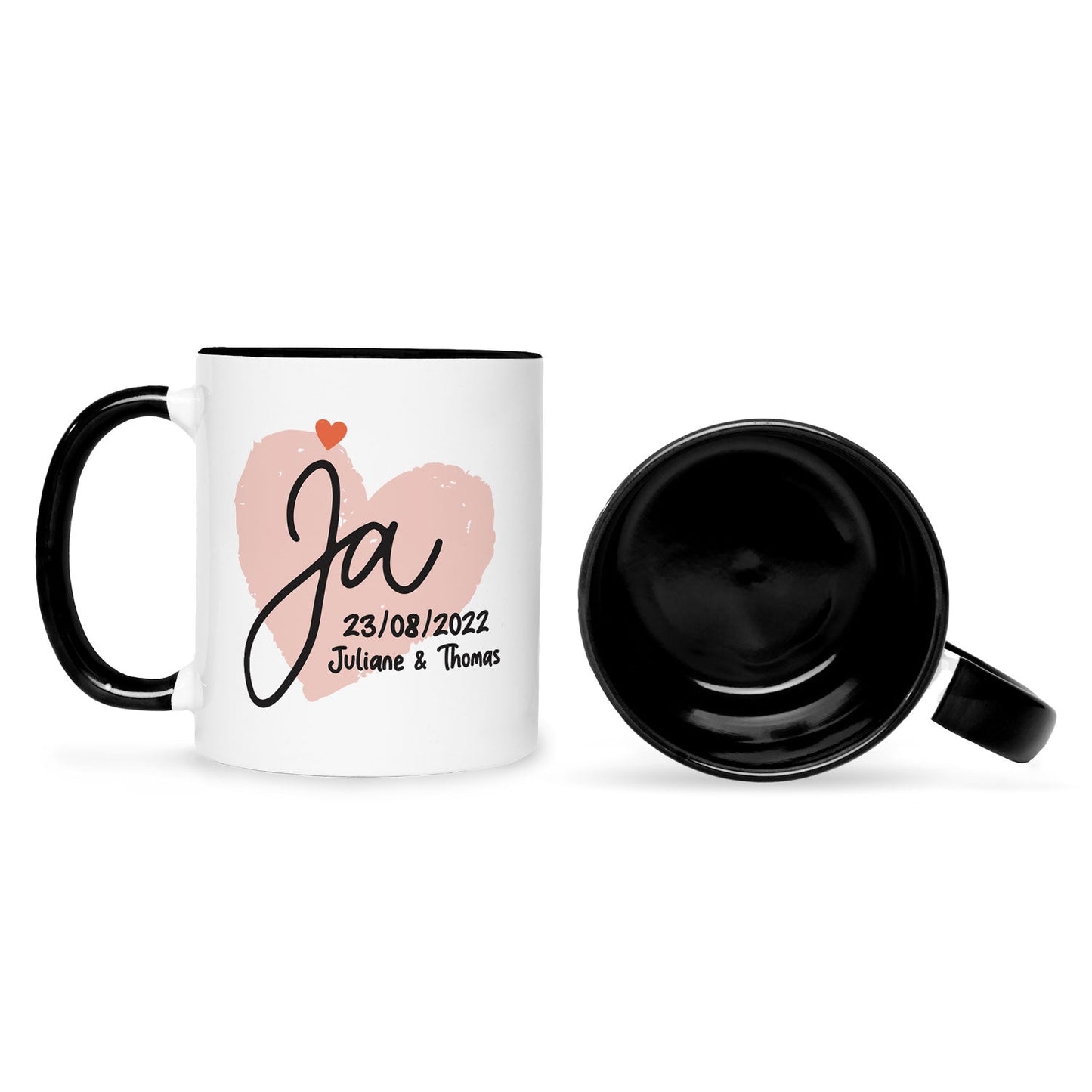 Bedruckte Tasse mit Spruch Wir Sagen Ja