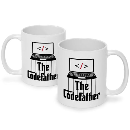 Bedruckte Tasse mit Spruch - The Codefather