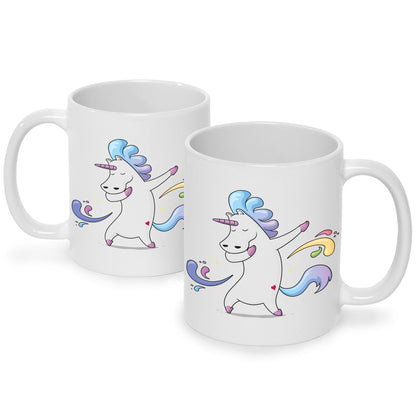 Bedruckte Tasse mit Motiv Einhorn