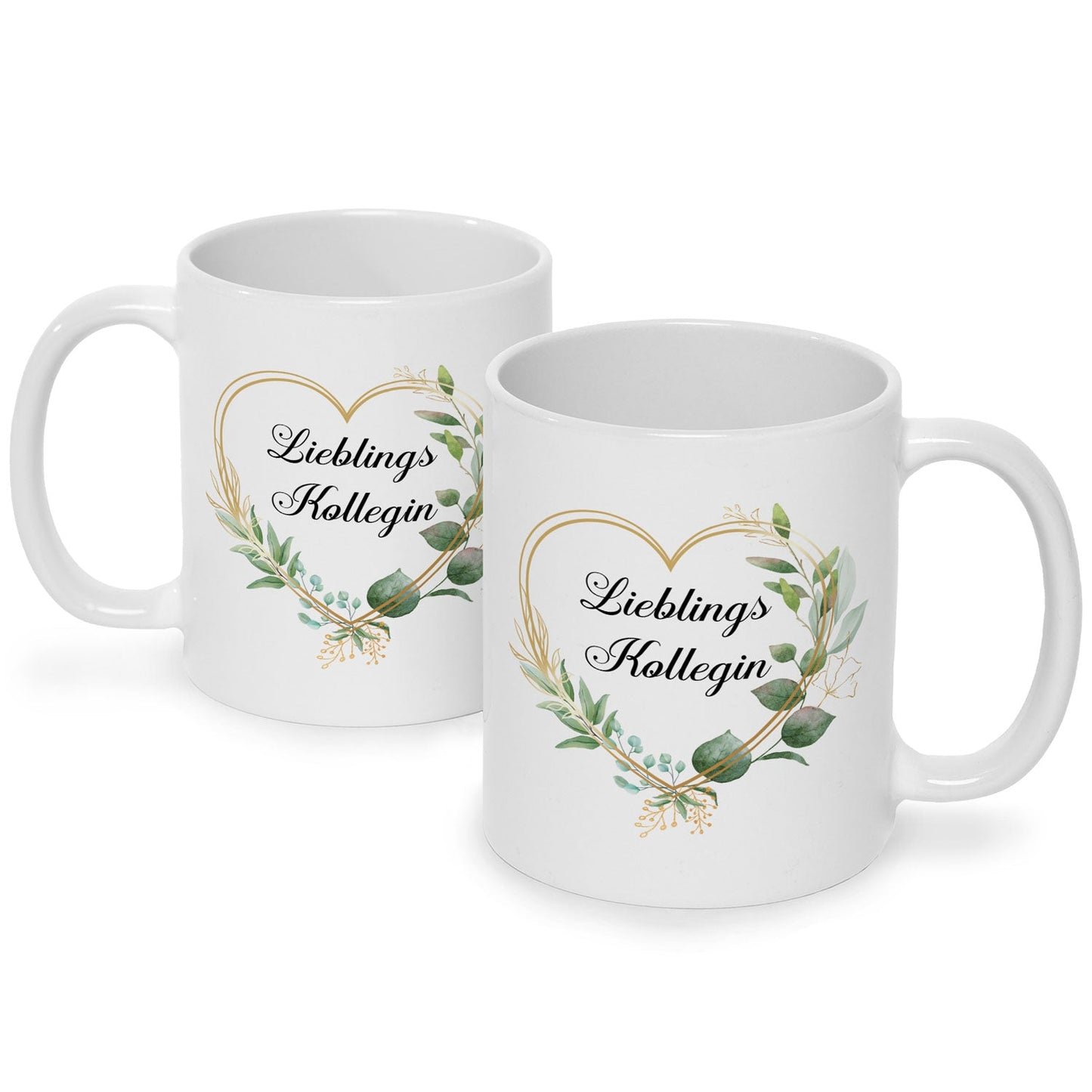 Bedruckte Tasse mit Spruch Lieblingskollegin