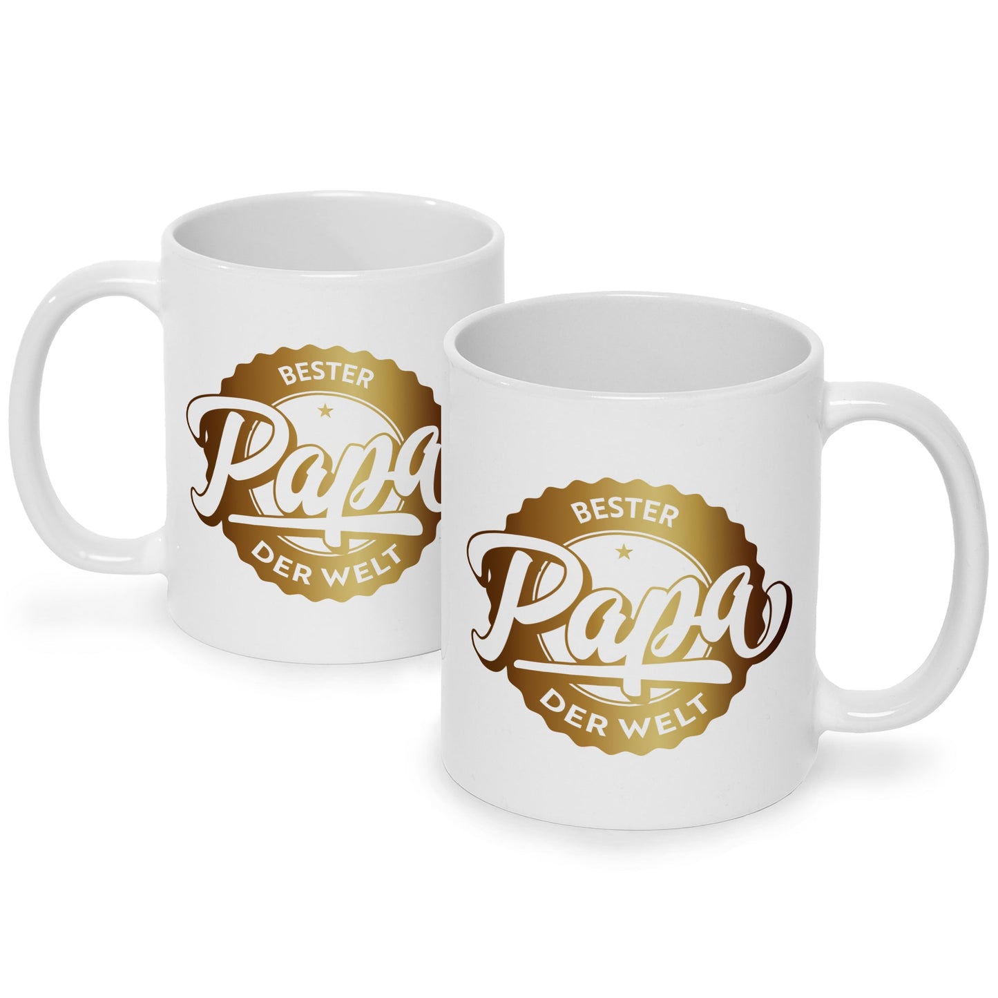 Bedruckte Tasse mit Spruch Bester Papa der Welt