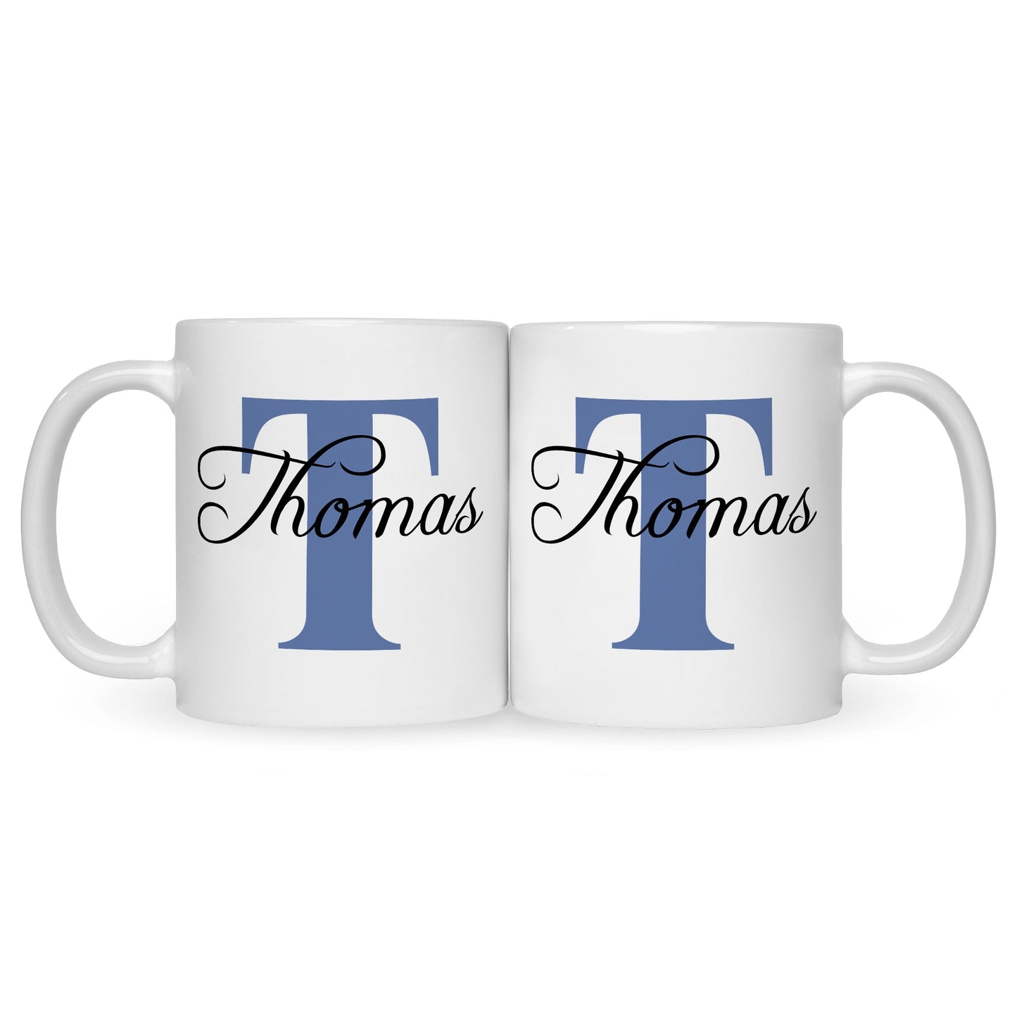 Bedruckte Tasse mit Initialen und Namen