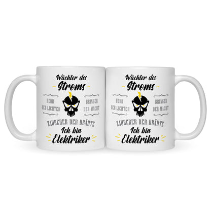 Bedruckte Tasse mit Spruch Wächter des Stroms