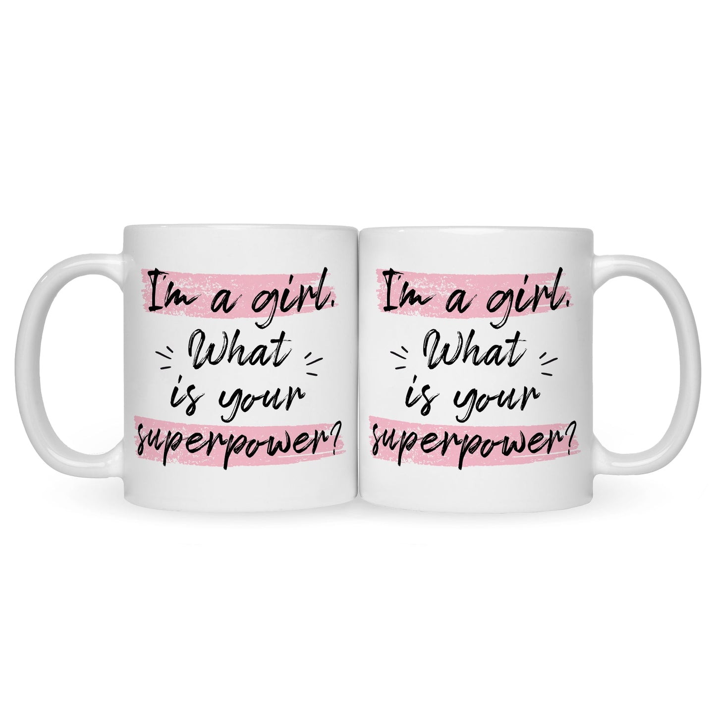 Bedruckte Tasse mit Spruch I'm a girl
