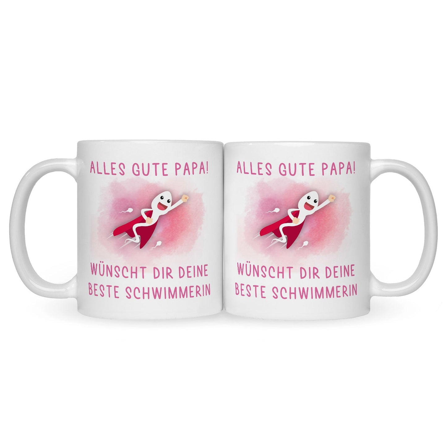 Bedruckte Tasse mit Spruch Bester Schwimmer