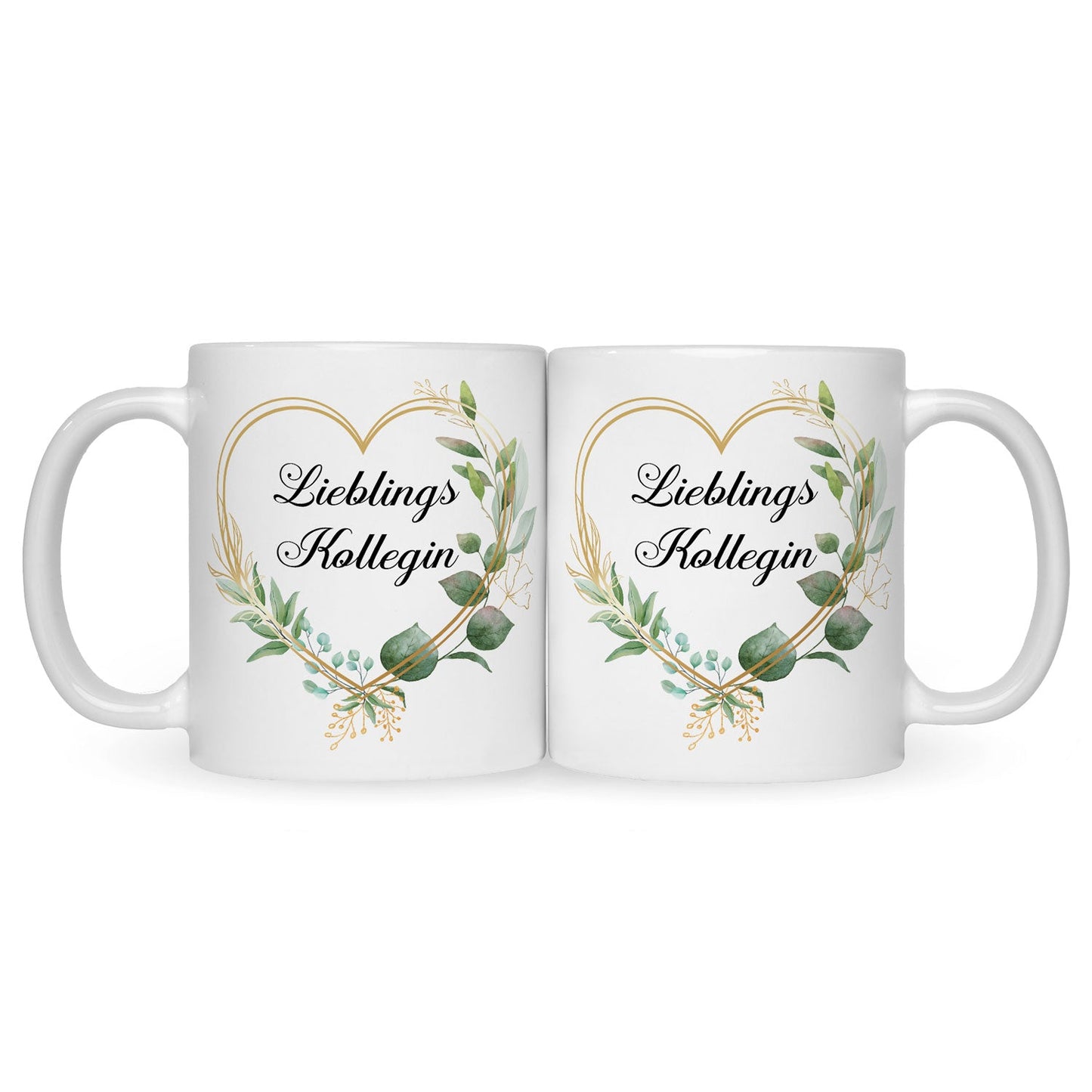 Bedruckte Tasse mit Spruch Lieblingskollegin