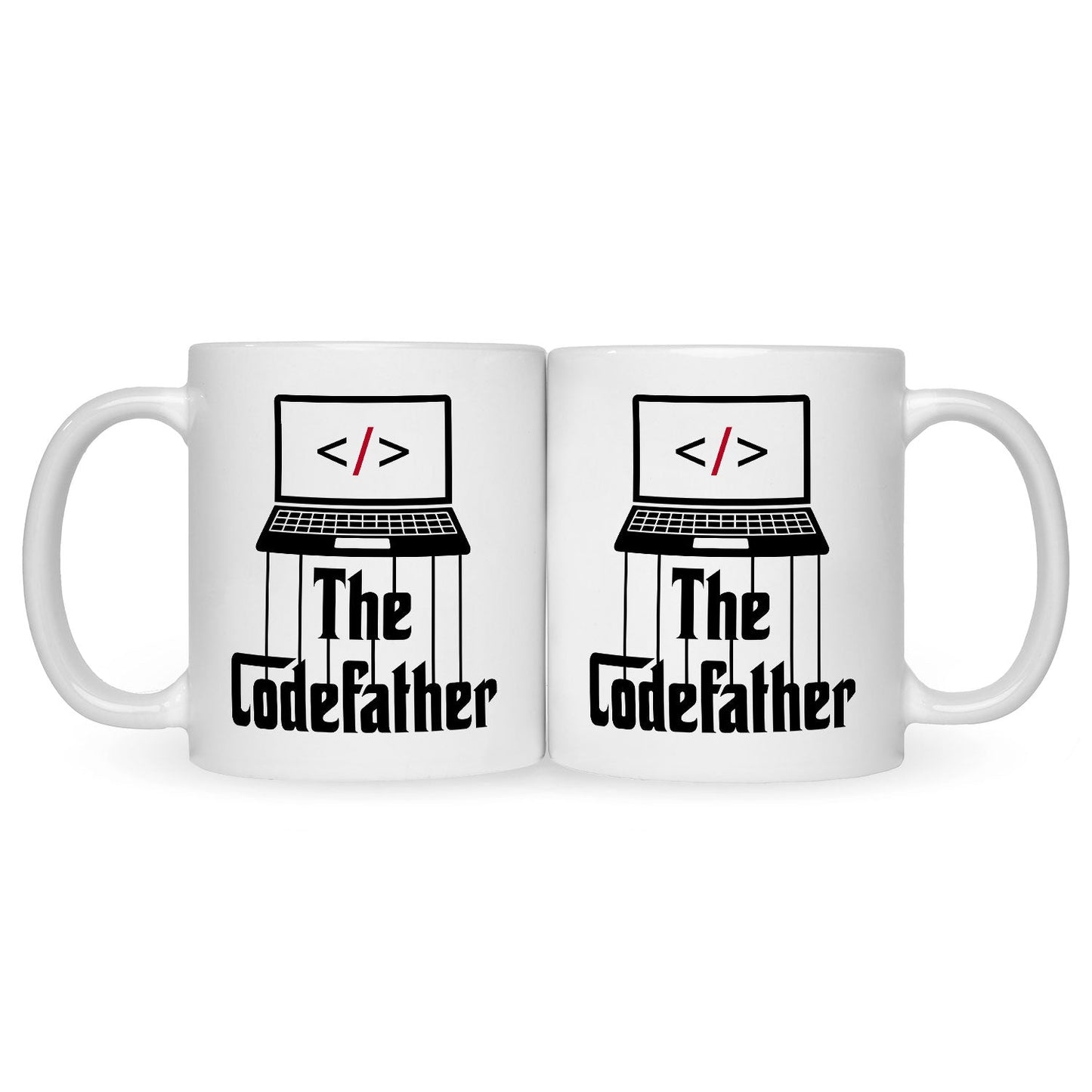 Bedruckte Tasse mit Spruch - The Codefather
