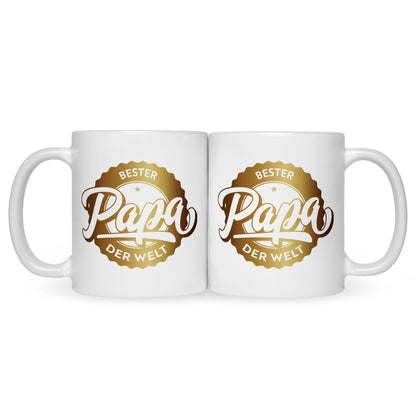 Bedruckte Tasse mit Spruch Bester Papa der Welt