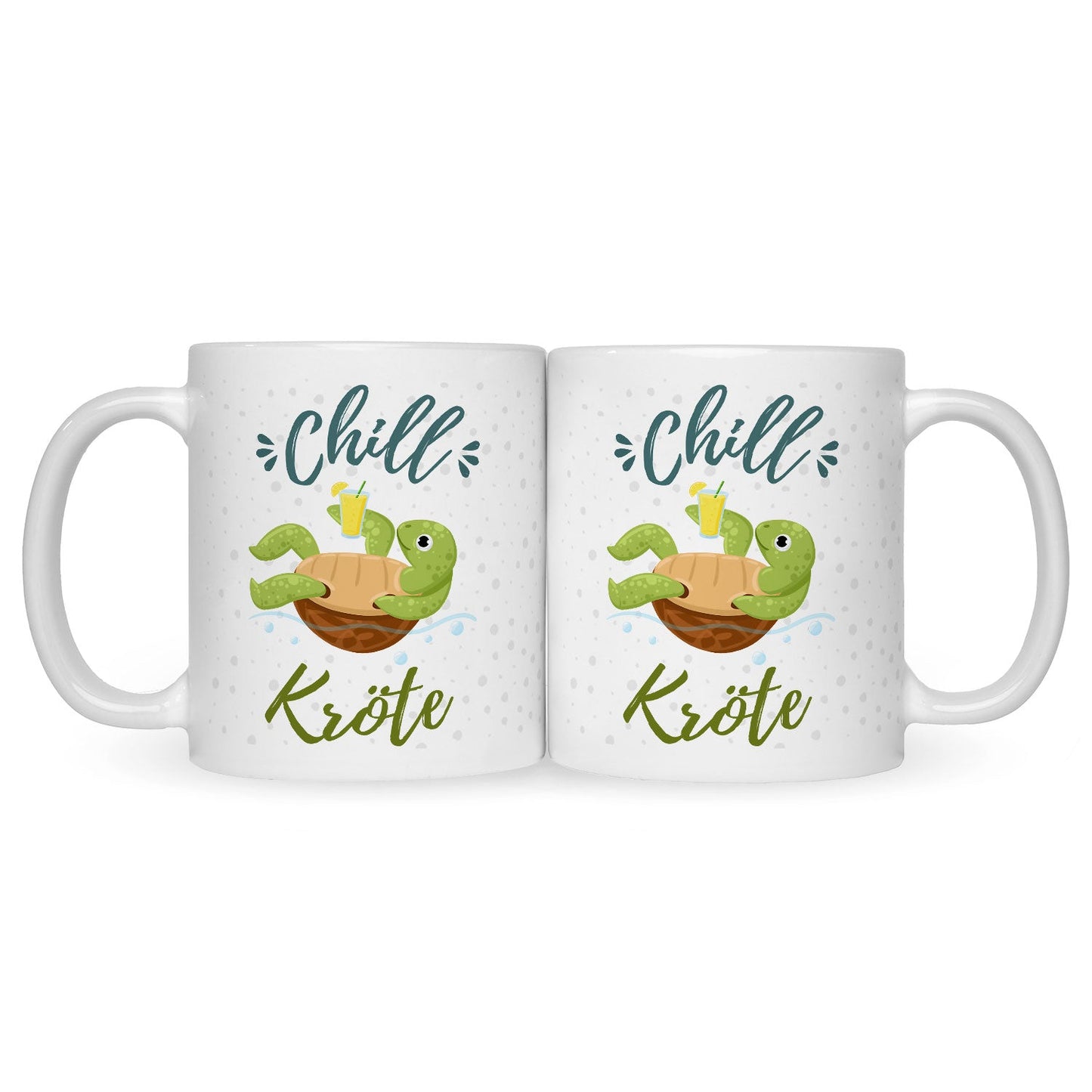 Bedruckte Tasse mit Spruch - Chillkröte