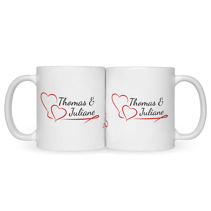 Bedruckte Tasse im Pärchen Design