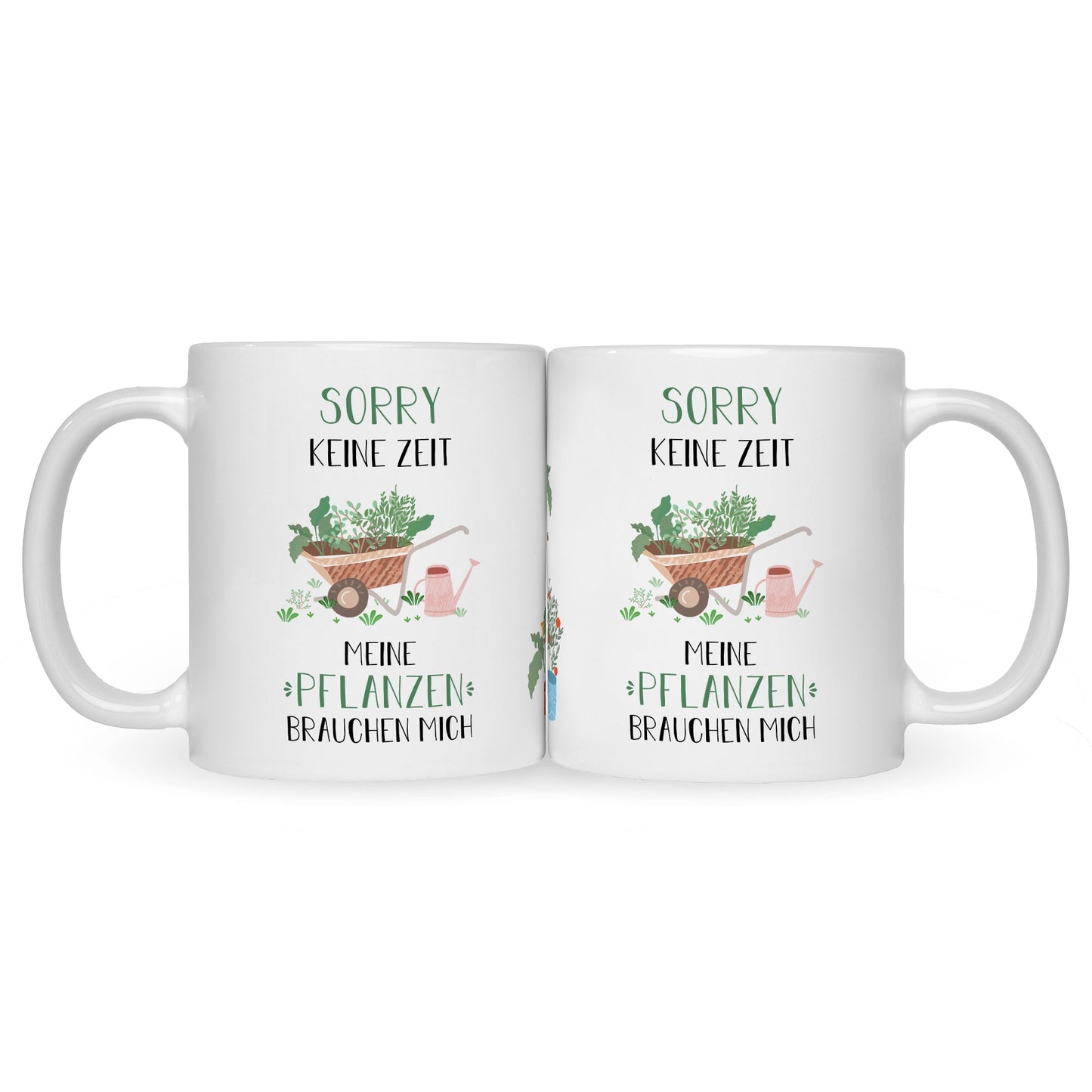 Bedruckte Tasse mit Spruch Meine Pflanzen brauchen mich