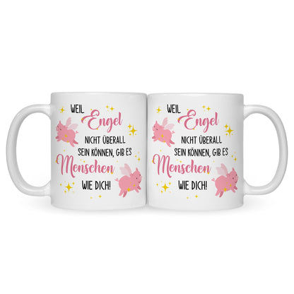 Bedruckte Tasse mit Spruch Menschen wie Dich