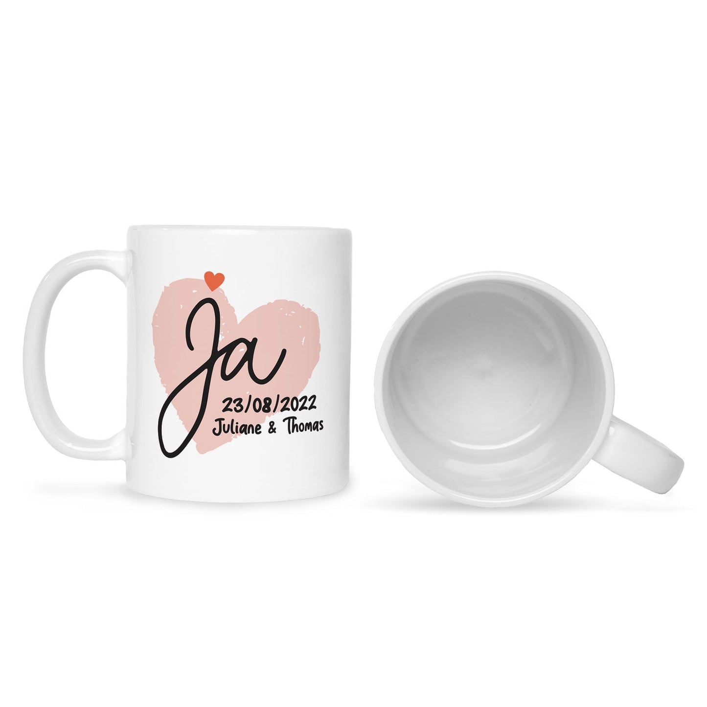 Bedruckte Tasse mit Spruch Wir Sagen Ja